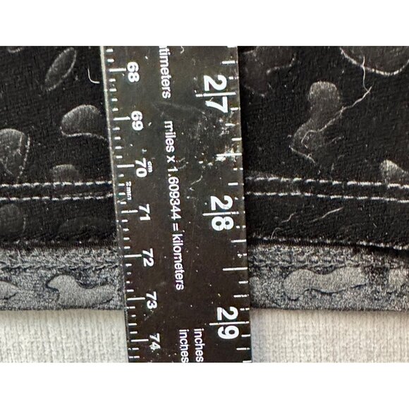 Womens Black Velvet Leopard Print Top With Lace Bell Sleeves By NY Collection 3X - Picture 6 of 11